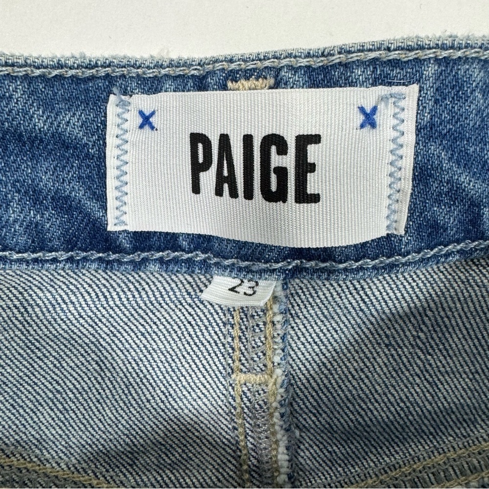 New Paige Sarah High Waist Ankle Straight Leg Jeans Magnifique - Picture 7 of 11